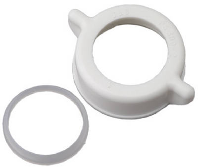 Hardware Store USA | MP WHT Plas Nut/Washer