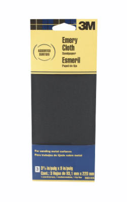 Hardware Store USA | 3PK Emery Sandpaper