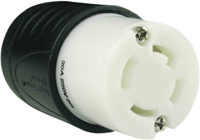 Hardware Store USA | 30A BLK/WHT Connector