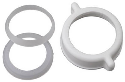 Hardware Store USA | MP WHT Plas Nut/Washer