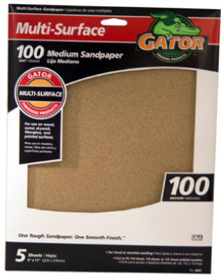 Hardware Store USA | 5PK 9x11 100G Sandpaper