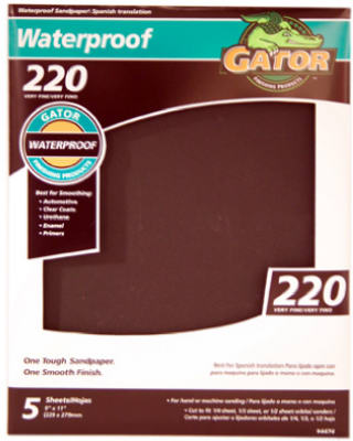 Hardware Store USA | 5PK 9x11 220G Sandpaper