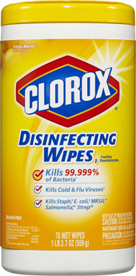 Hardware Store USA | 75CT Clorox Lemon Wipes