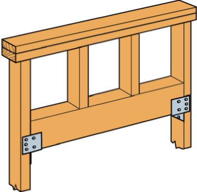 Hardware Store USA | Hh4 4x Header Hanger