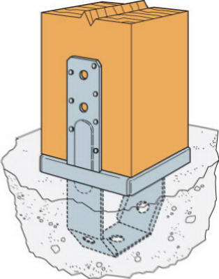 Hardware store usa |  6x6 Stand Off Post Base | PBS66 | SIMPSON STRONG TIE