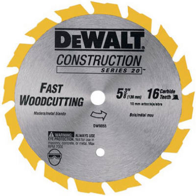 Hardware Store USA | 5-3/8 16T Saw Blade