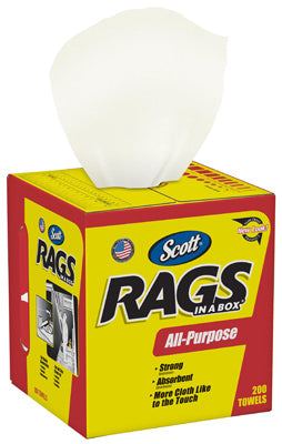 Hardware Store USA | 200PK Boxed WHT Rag