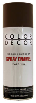 Spray Paint, Brown Gloss, 10 oz.