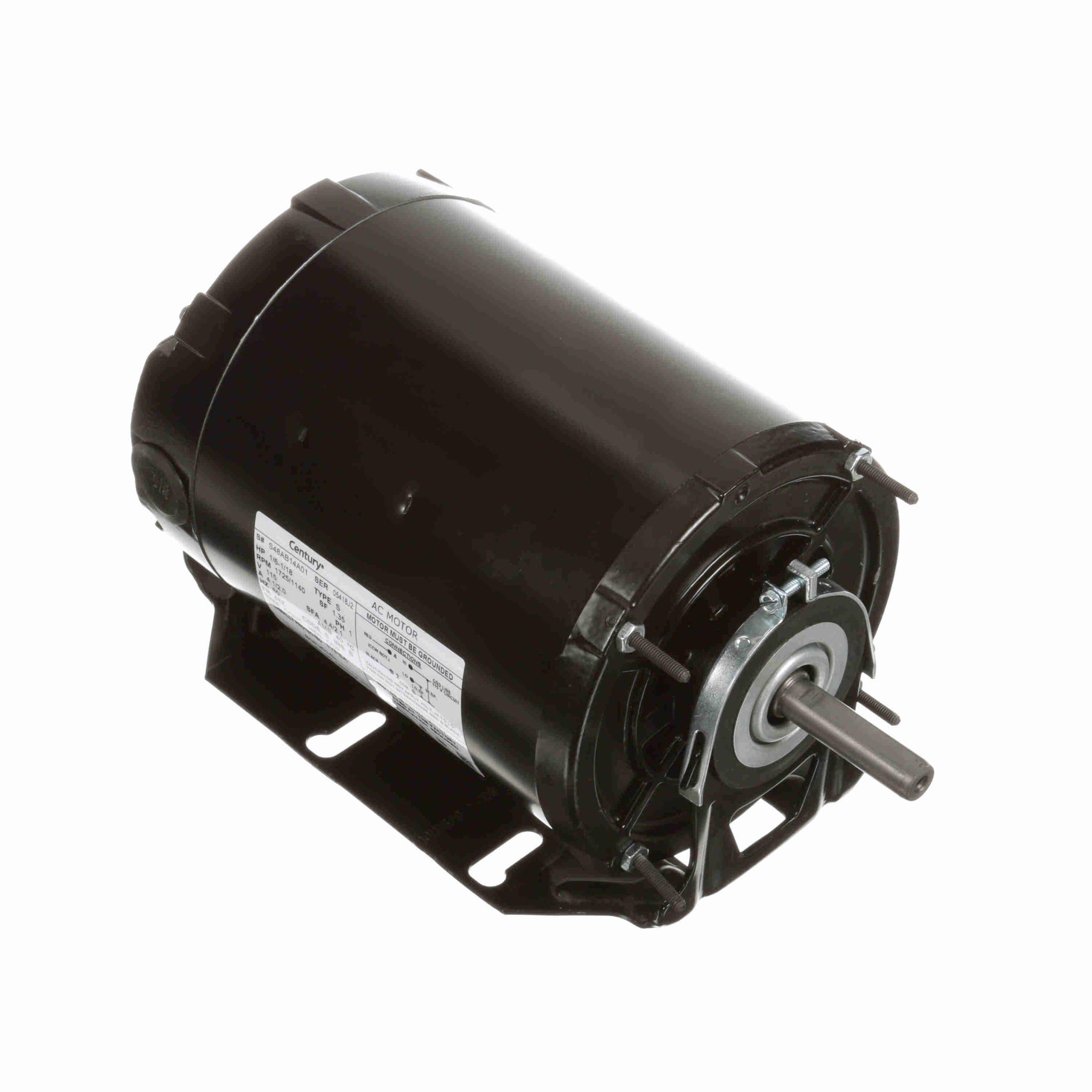 BGF2014L -  1/6-1/18 HP Fan and Blower HVAC/R Motor, 1 phase, 1800 RPM, 115 V, 48Z Frame, ODP - Hardware & Moreee