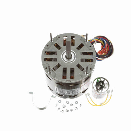 FD6002A - 1/3-1/8 HP Fan & Blower Motor, 825 RPM, 4 Speed, 208-230 Volts, 48 Frame, OAO