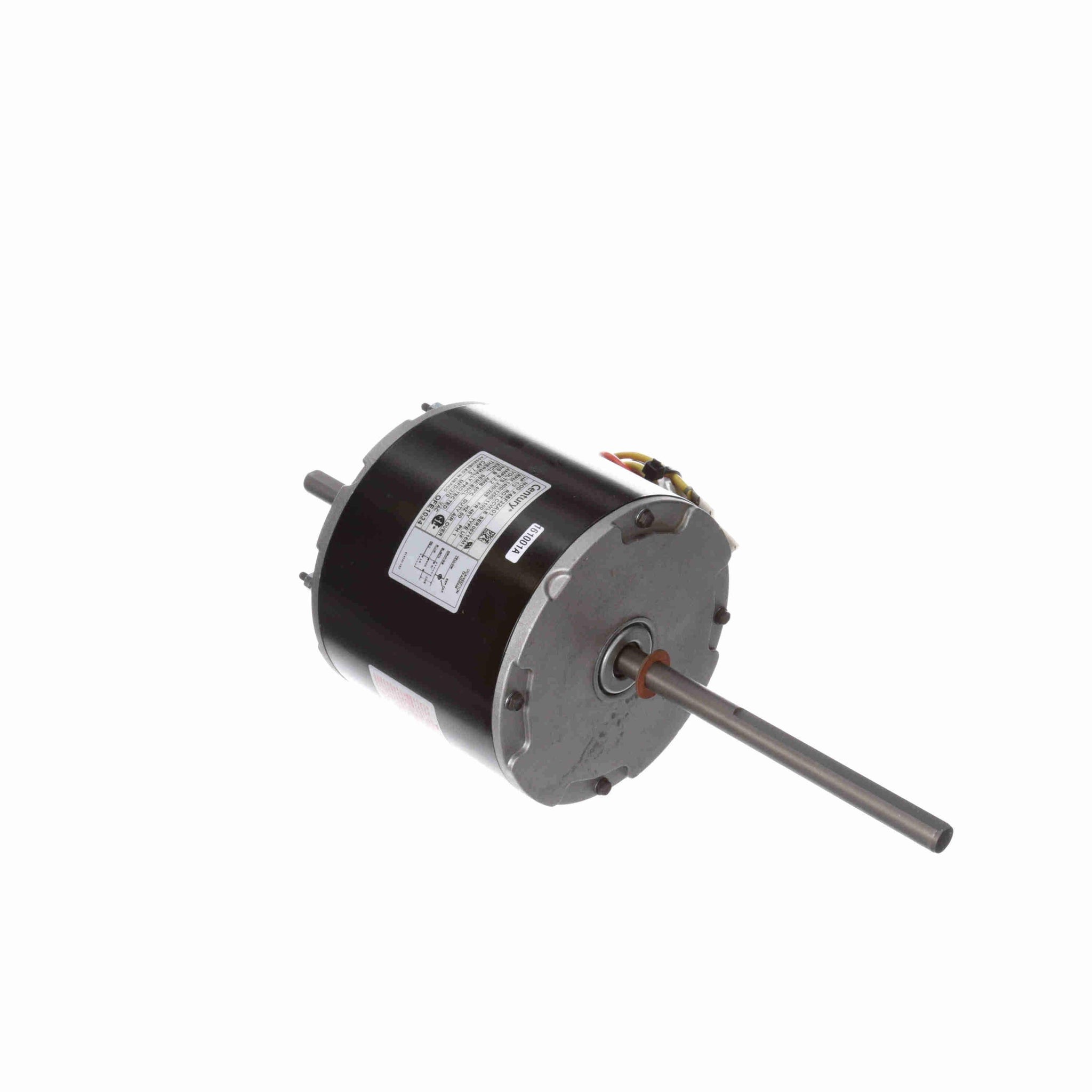 OFE1034 - 1/3 HP OEM Replacement Motor, 1400/1250/1100 RPM, 3 Speed, 230/208 Volts, 48 Frame, Semi Enclosed - Hardware & Moreee