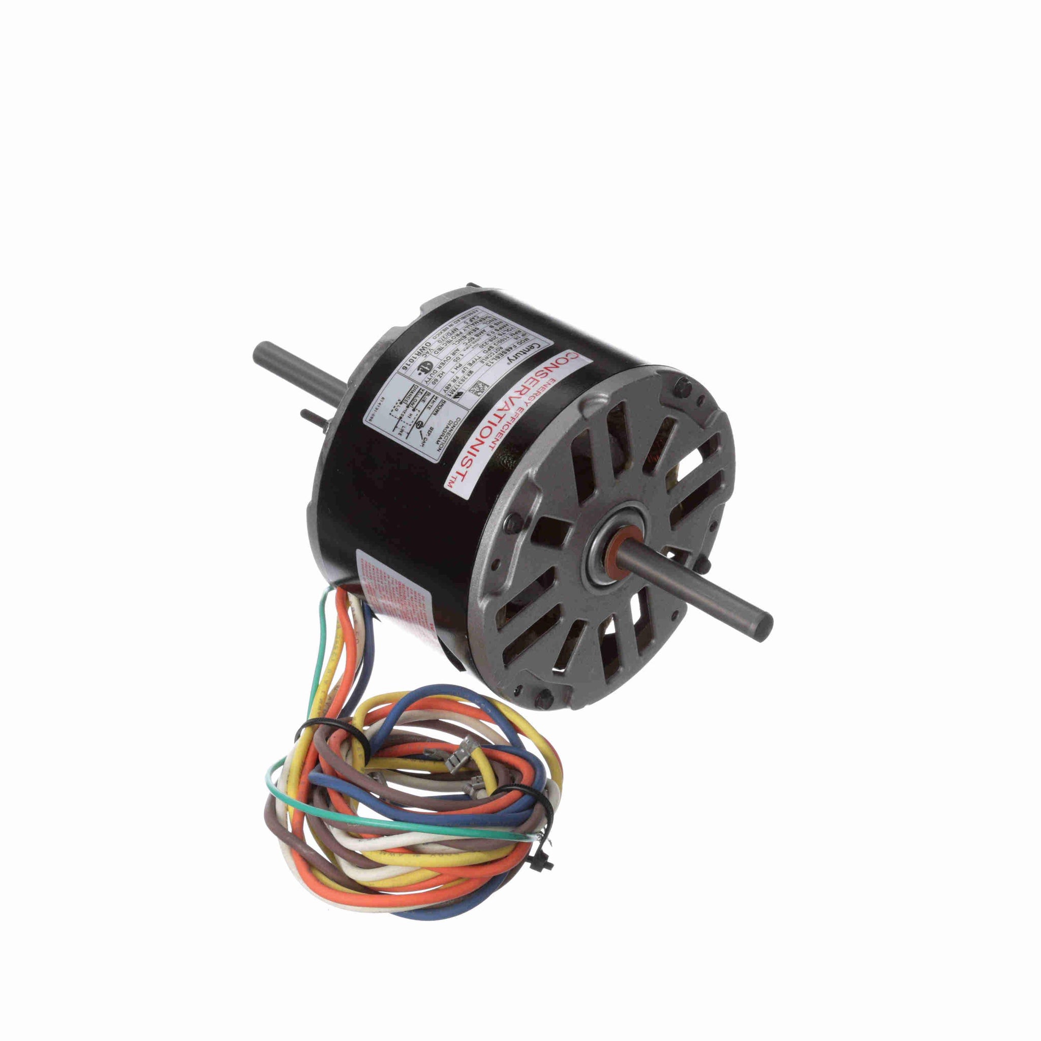 OWR1016 - 1/6 HP OEM Replacement Motor, 1100 RPM, 3 Speed, 208-230 Volts, 48 Frame, Semi Enclosed - Hardware & Moreee
