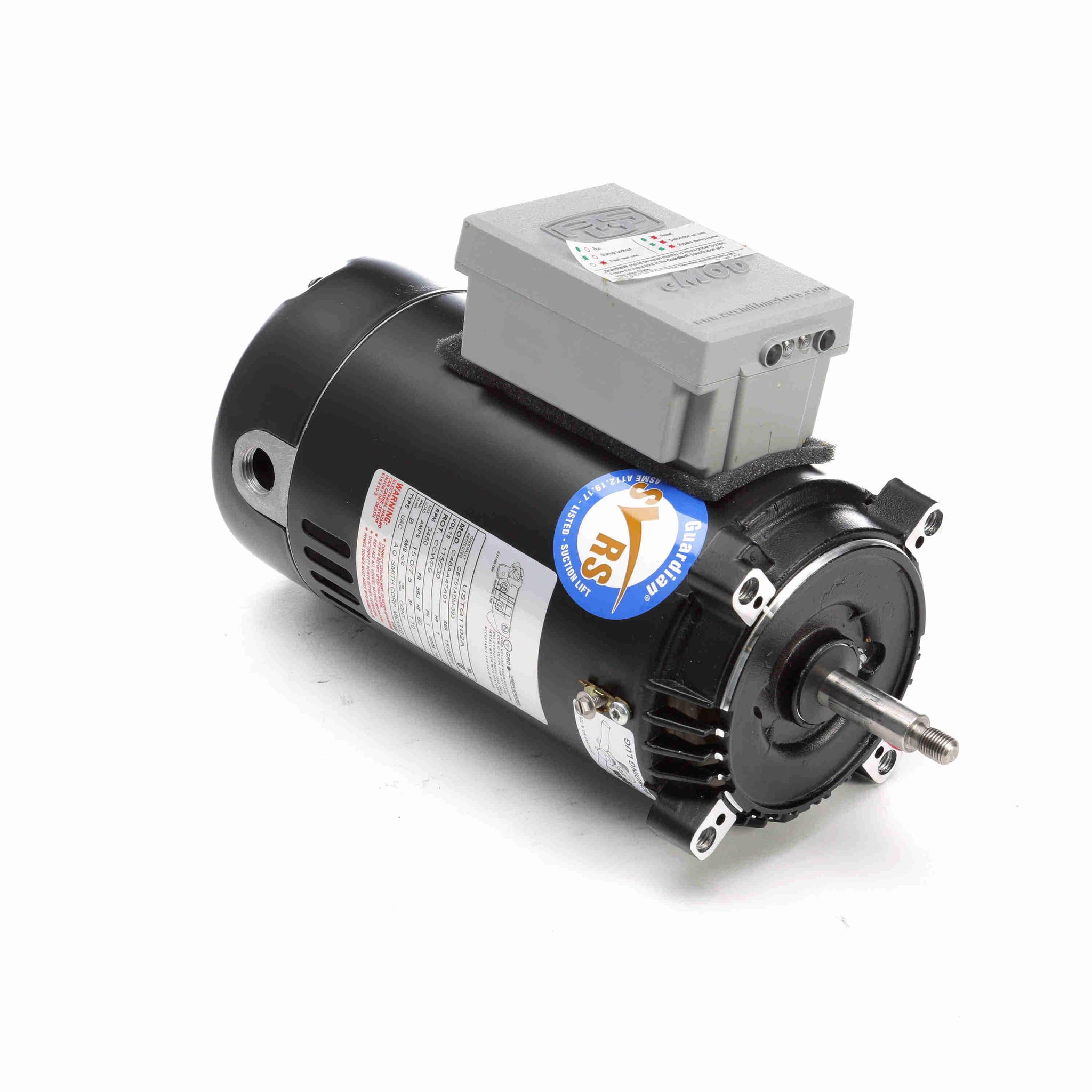 STG1102A - 1 HP Pool Pump Motor, 1 phase, 3600 RPM, 230/115 V, 56J Frame, ODP - Hardware & Moreee