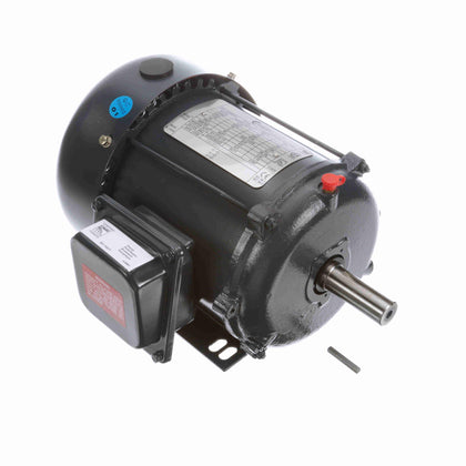 TE104 - 1 HP General Purpose Motor, 3 phase, 1800 RPM, 200 V, 143T Frame, TEFC