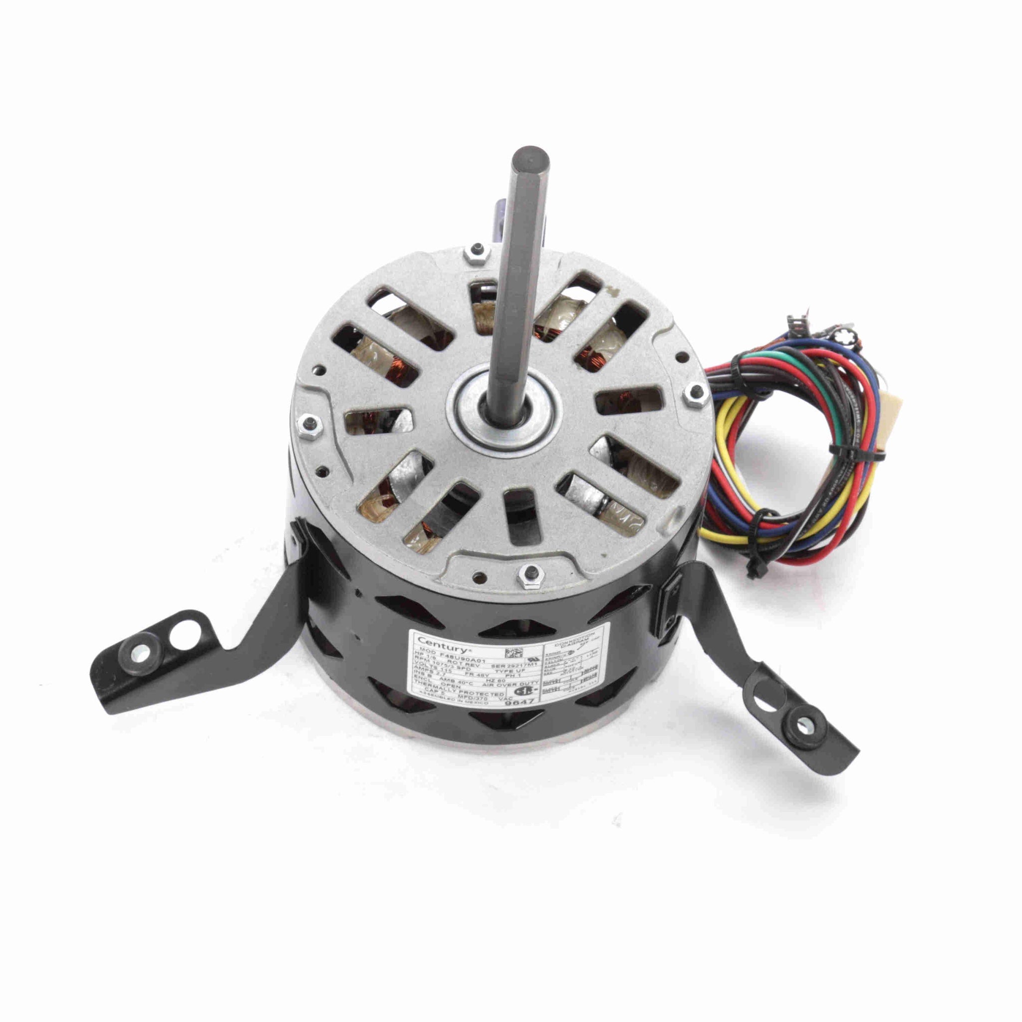 9647 -  1/6 HP Fan Coil / Room Air Conditioner Motor, 1075 RPM, 3 Speed, 115 Volts, 48 Frame, OAO - Hardware & Moreee