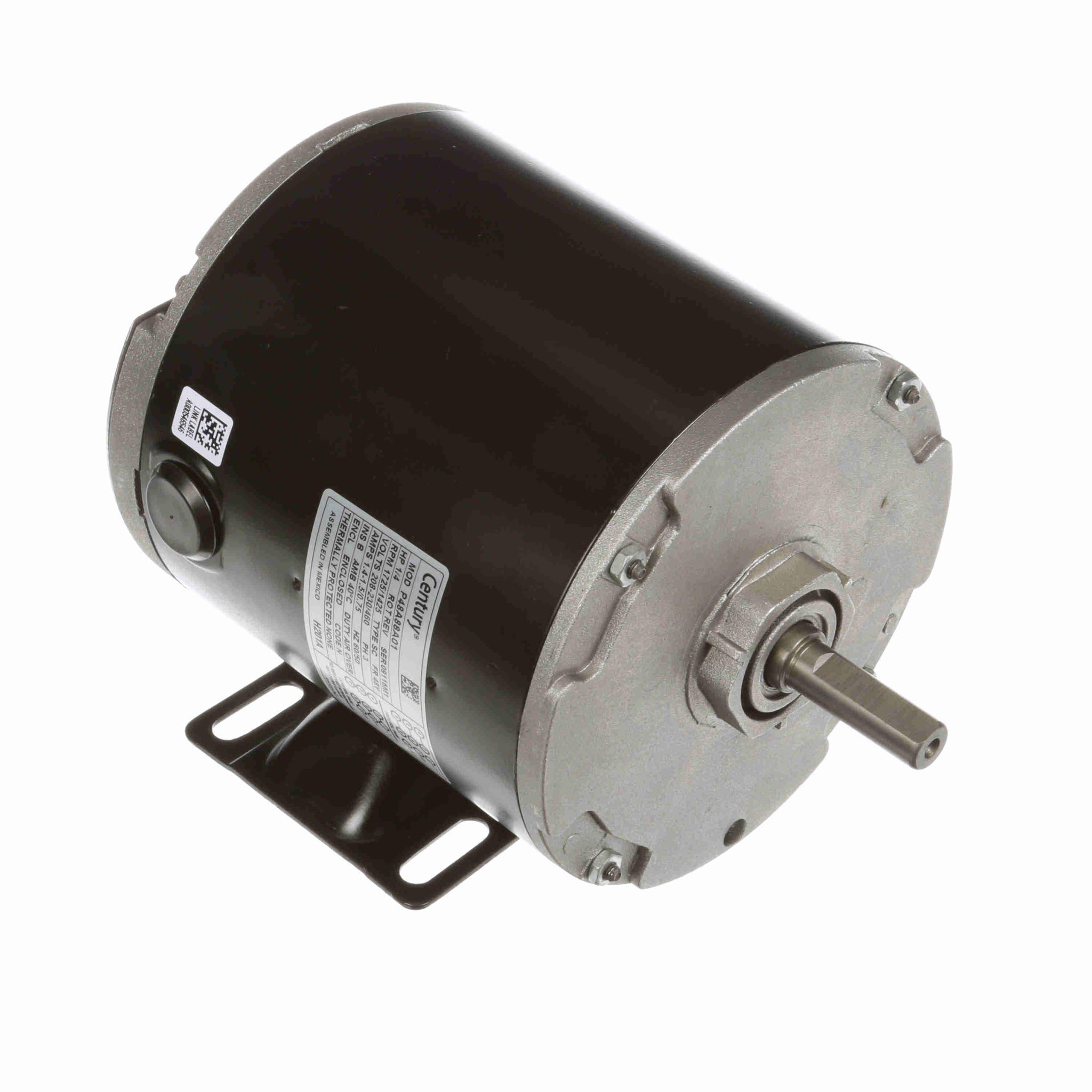 H201A -  1/4 HP 2 speed General Purpose Motor, 3 phase, 1800/1800 RPM, 208-230/460 V, 48Y Frame, TEAO - Hardware & Moreee