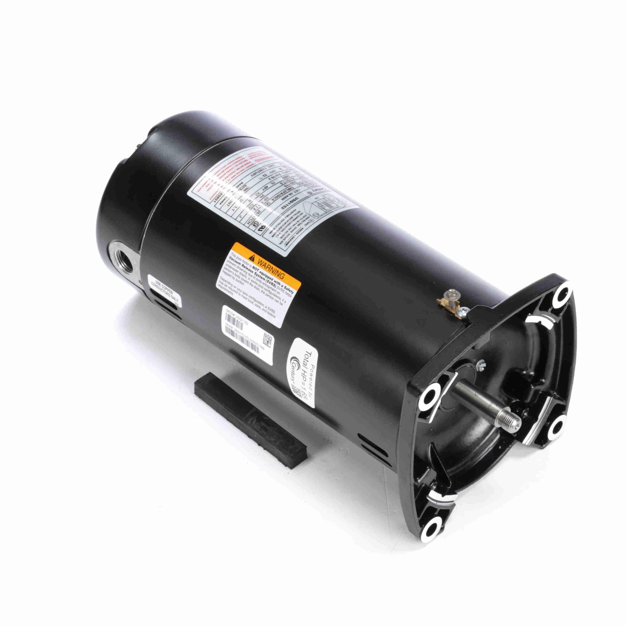 USQ1152 - 1 1/2 HP Pool Pump Motor, 1 phase, 3600 RPM, 230/115 V, 48Y Frame, ODP - Hardware & Moreee