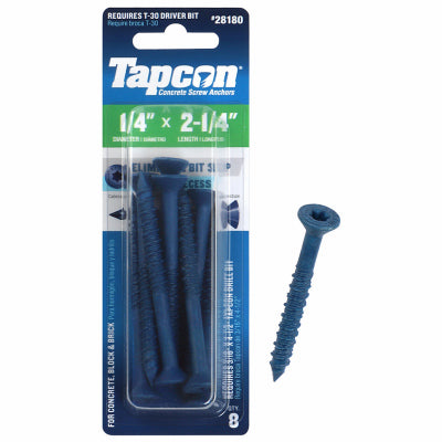 Hardware store usa |  8PK 1/4x2-1/4 Anchor | 28180 | ITW BRANDS
