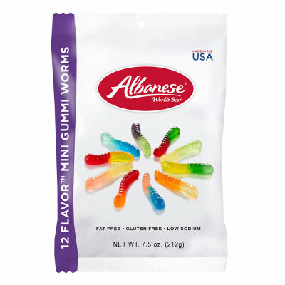 Hardware store usa |  7.5OZ Gummi Worms | 53350 | ALBANESE CONFECTIONERY GROUP