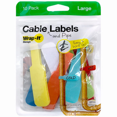 Hardware store usa |  10PK LG MC Cable Labels | 410-CL-LG-MC | JJAAMM LLC