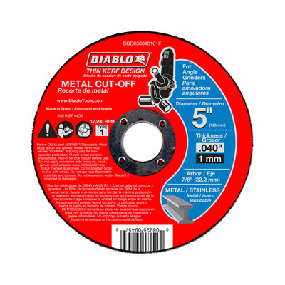 Hardware Store USA | 5x.040x7/8 MTL Cut Disc