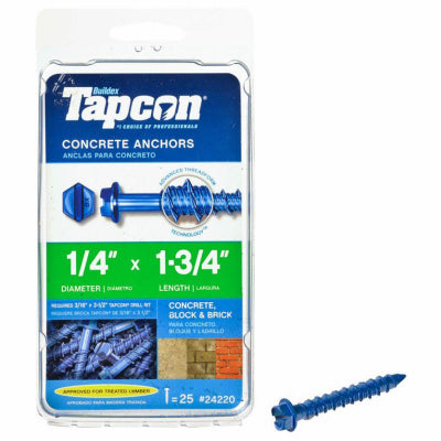 Hardware store usa |  25PK1/4x1-3/4Con Anchor | 24220 | ITW BRANDS