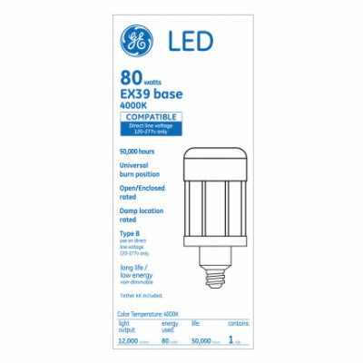 Hardware store usa |  GE 80W LED HID Bulb | 22635 | G E LIGHTING