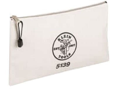 Hardware store usa |  WHT Canvas Zipper Bag | 5139 | KLEIN TOOLS