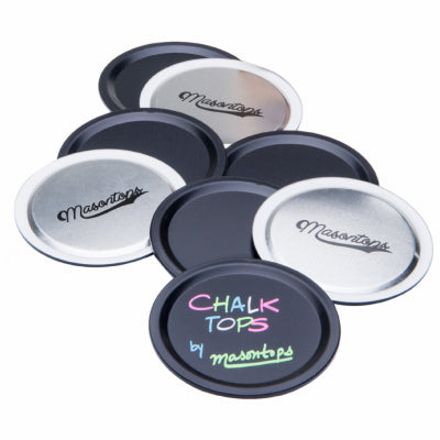 Hardware store usa |  Chalk 8PK WM Label Lids | CTW8 | MASONTOPS INC