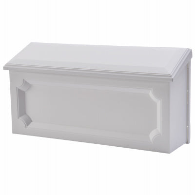 Hardware Store USA | WHT Horiz Poly Mailbox