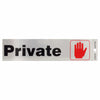 Hardware store usa |  2x8 BLK Private Sign | 839822 | HILLMAN FASTENERS