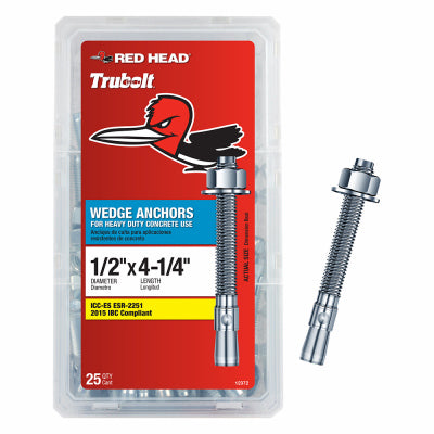 Hardware store usa |  25PK 1/2x4-1/4 Anchor | 12372 | ITW BRANDS