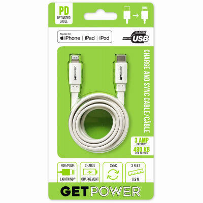 Hardware store usa |  3' USB-C to Apple Cable | GP-USBC-ACL | ARIES MFG