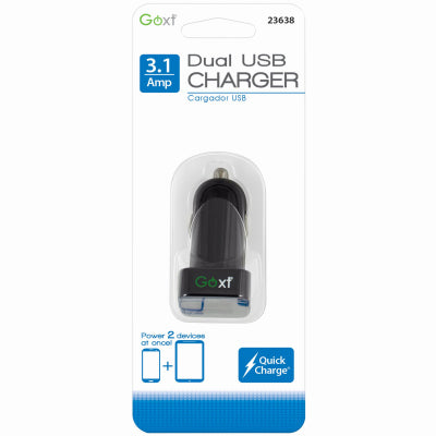 Hardware store usa |  BLK Dual USB Charger | 23638 | CUSTOM ACCESSORIES
