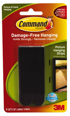 Hardware store usa |  LG BLK Pict Hang Strip | 17206BLK-ES | 3M COMPANY