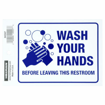 Hardware Store USA | 4x6 Wash Hands Sign