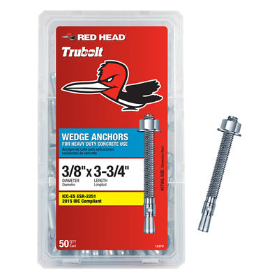 Hardware Store USA | 50PK 3/8x3-3/4 Anchor