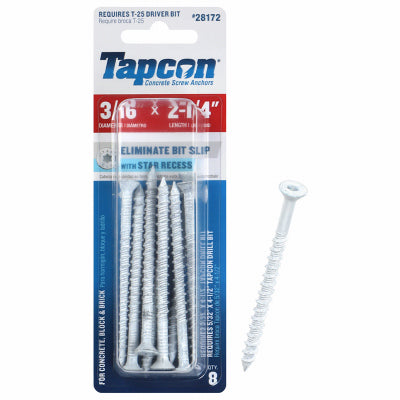 Hardware store usa |  8PK 3/16x2-1/4 Anchor | 28172 | ITW BRANDS