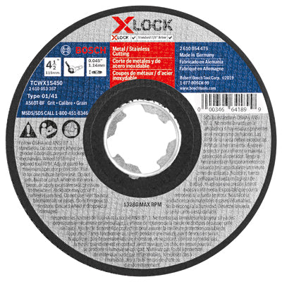 Hardware store usa |  4-1/2x.045Cutting Wheel | TCWX1S450 | ROBERT BOSCH TOOL GROUP