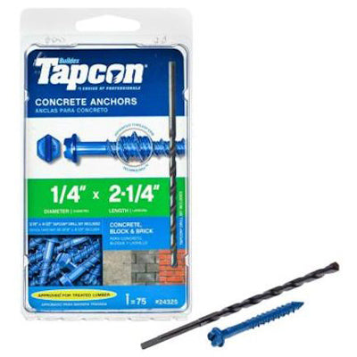 Hardware store usa |  75PK 1/4x2.25 Anchor | 24325 | ITW BRANDS