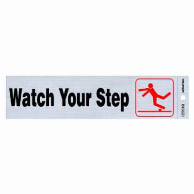 Hardware Store USA | 2x8 Watch Step Sign | Pack Of 6