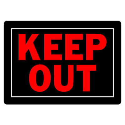 Hardware Store USA | 10x14 Keep Out Sign