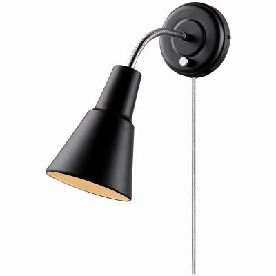 Hardware store usa |  1L 2in1 BLKWall Sconce | 65312 | GLOBE ELECTRIC