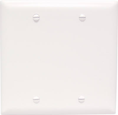 Hardware Store USA | WHT 2G BLNK Nyl Plate