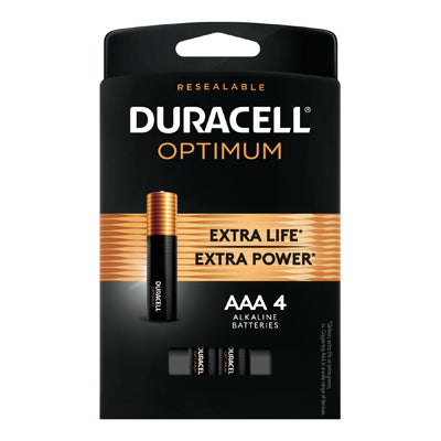 Hardware store usa |  DURA OPT4PK AAA Battery | 32634 | DURACELL DISTRIBUTING NC