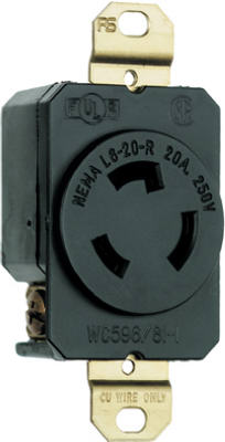 Hardware store usa |  20A250V BLK Lock Outlet | L620RCCV3 | PASS & SEYMOUR
