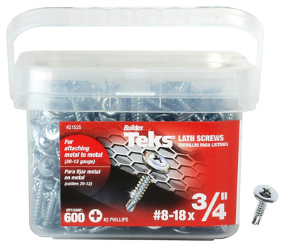 Hardware store usa |  600PK#8-18x3/4 PH Screw | 21525 | ITW BRANDS