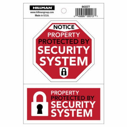 Hardware Store USA | 4x6 Alarm System Sign