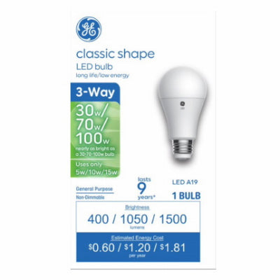 Hardware store usa |  GE LED 5/15W A19 Bulb | 93130563 | G E LIGHTING
