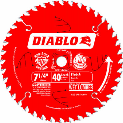 Hardware Store USA | 7-1/4x40T Diablo Blade